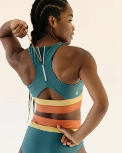 Sale Cut Back Crop Swim Tops