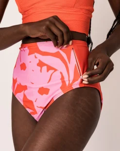 Hot Zip Pocket Bottom Swim Bottoms
