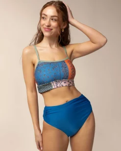 Discount High Leg Ruched Bottom Swim Bottoms