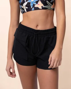 Hot Black Expedition Short Swim Bottoms