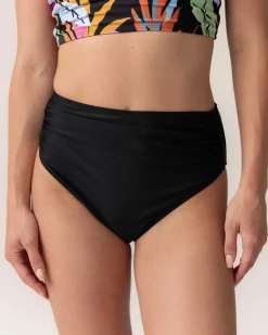 Online High Leg Ruched Bottom Swim Bottoms