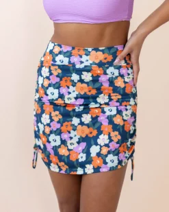Outlet Ruched Swim Skirt Swim Bottoms