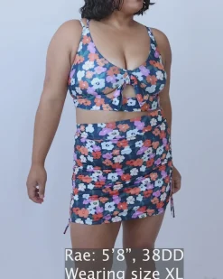 Outlet Ruched Swim Skirt Swim Bottoms