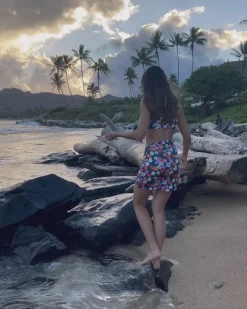 Outlet Ruched Swim Skirt Swim Bottoms