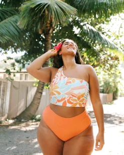 Best One Shoulder Crop Swim Tops