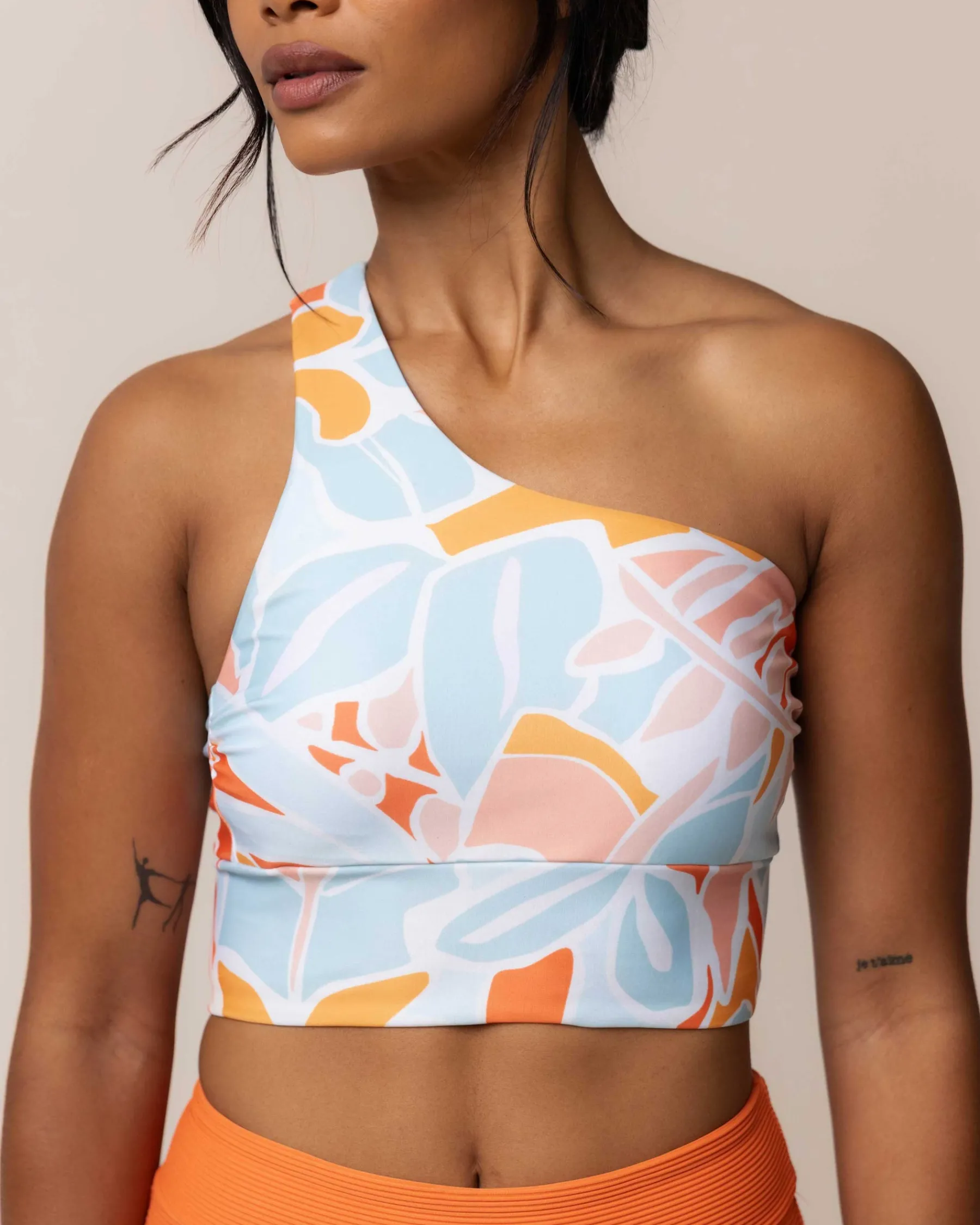 Best One Shoulder Crop Swim Tops