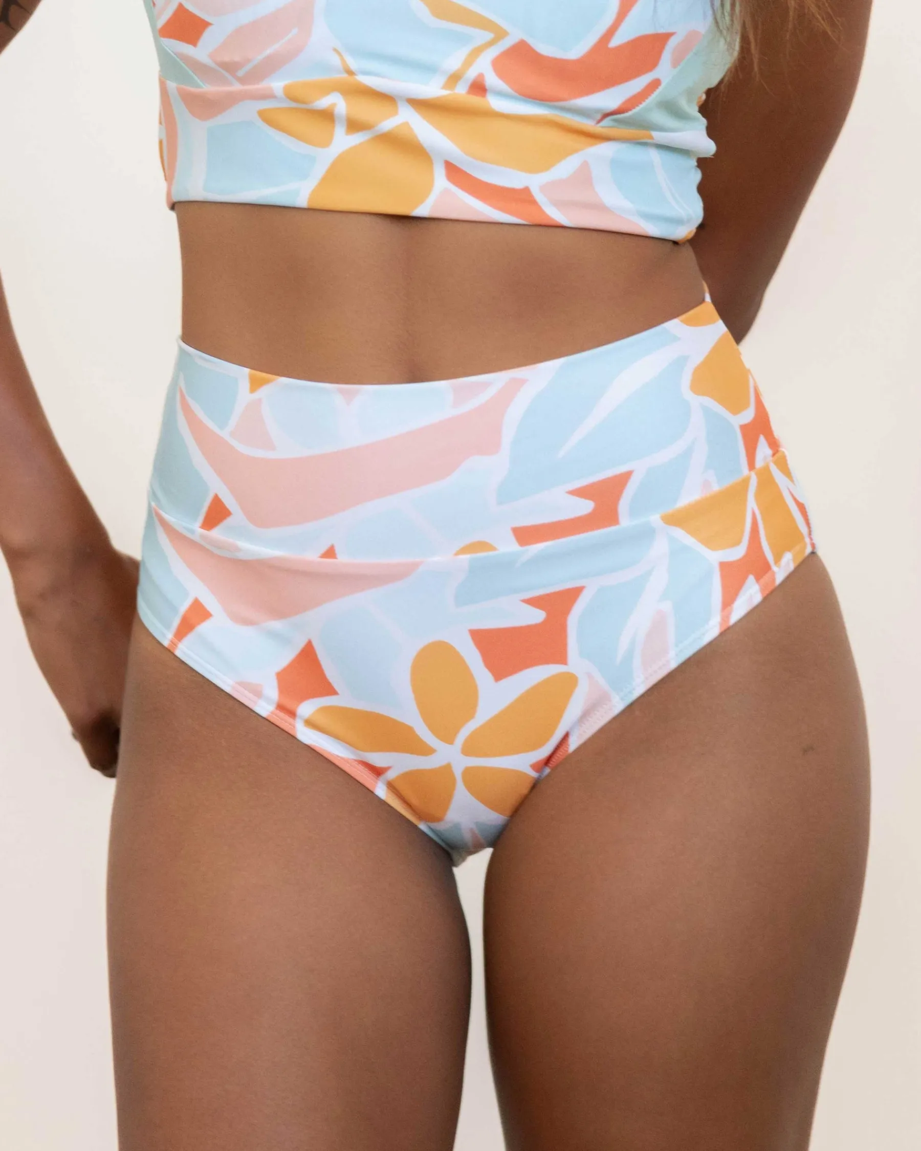 Clearance Reversible High Rise Bottom Swim Bottoms