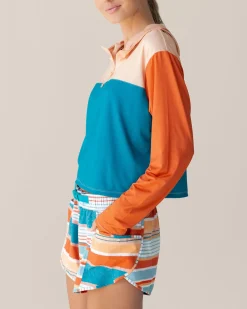 Discount Quarter Zip Sunshade Swim Tops