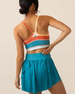 Scoop Neck Crop Swim Tops