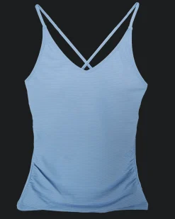 Flat Rib V-Neck Tankini Swim Tops