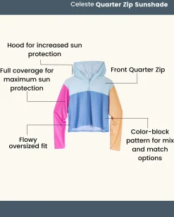 Clearance Quarter Zip Sunshade Sun Protection