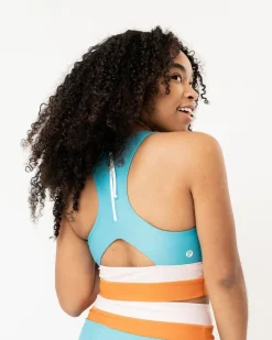 New Cut Back Crop Swim Tops