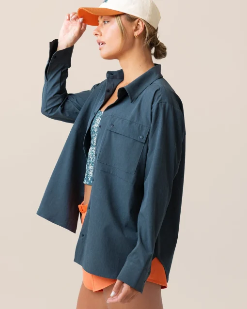 New Base Camp Button Up Outerwear|Tops