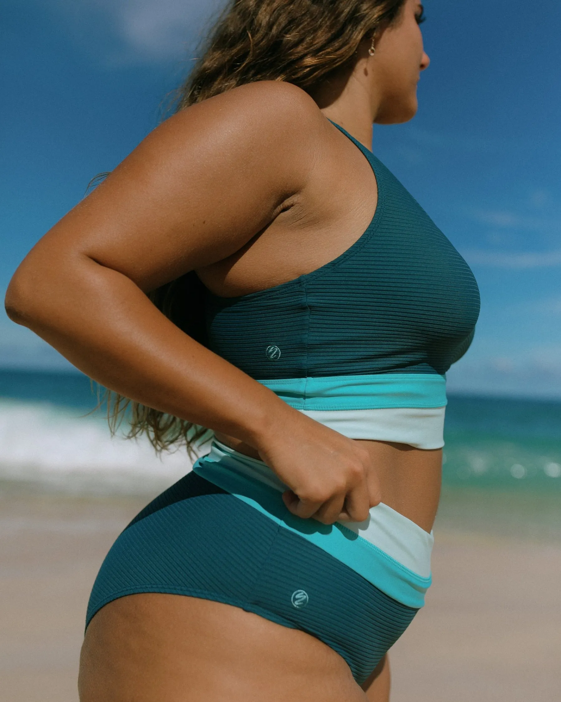 Hot Colorblock Bottom Swim Bottoms