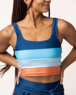 Online Core Crop Swim Tops