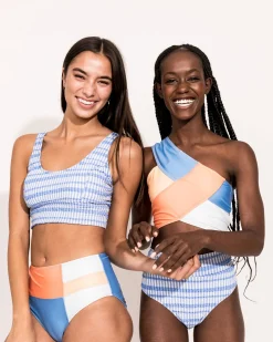 Best Patchwork Crop Swim Tops