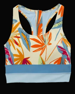 Outlet Cut Back Crop Swim Tops