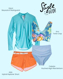 Discount Twist Crop Swim Tops