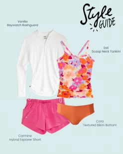 Sale Scoop Neck Tankini Swim Tops