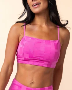New Flamingo Surf Crop Swim Tops