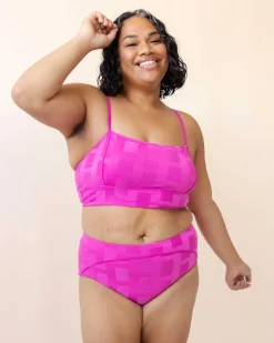 New Flamingo Surf Crop Swim Tops