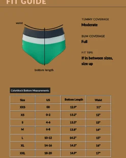 Sale Colorblock Bottom Swim Bottoms