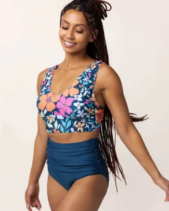 Clearance Twist Crop Swim Tops
