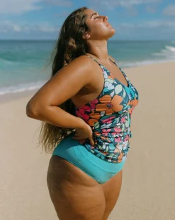 Outlet V-Neck Tankini Swim Tops