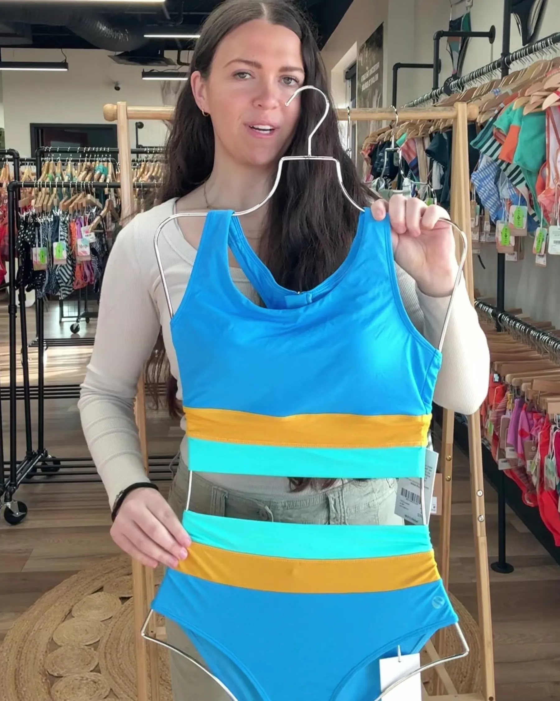 Online Colorblock Bottom Swim Bottoms