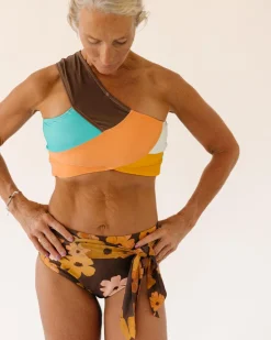 Discount Tied Up Bottom Swim Bottoms