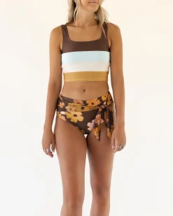 Discount Tied Up Bottom Swim Bottoms