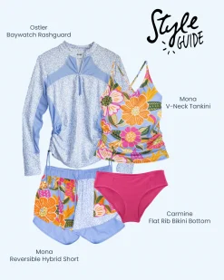 Outlet V-Neck Tankini Swim Tops