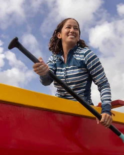 Monica Stripe Baywatch Rashguard Sun Protection