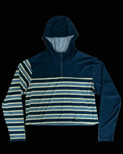 Monica Stripe Quarter Zip Sunshade Sun Protection