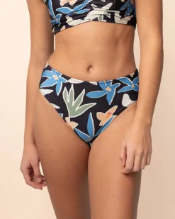 Raven Reversible High Leg Bottom Swim Bottoms
