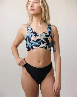 Raven Reversible High Leg Bottom Swim Bottoms