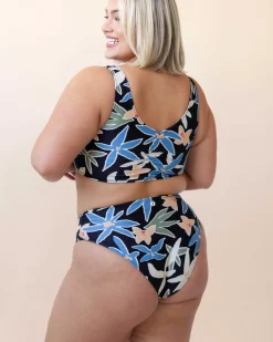 Raven Reversible High Leg Bottom Swim Bottoms