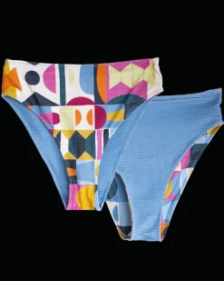 New Reversible High Leg Bottom Swim Bottoms