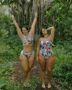 New Reversible High Leg Bottom Swim Bottoms