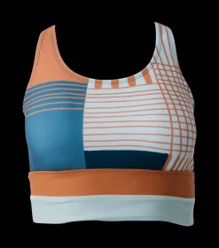 Online Cut Back Crop Swim Tops