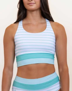Cut Back Crop Swim Tops