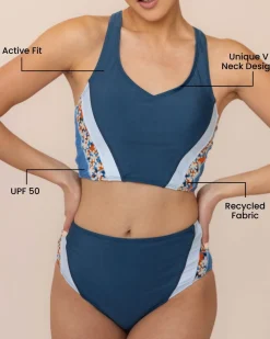 Discount Koko Crop Swim Tops