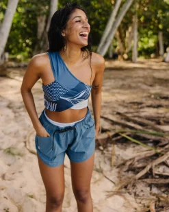 New Patchwork Crop Swim Tops