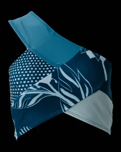 New Patchwork Crop Swim Tops