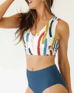 Online Switch V Crop Swim Tops