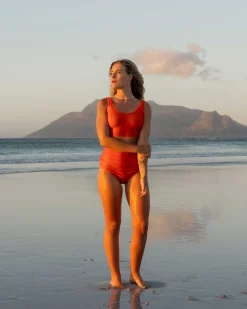 Discount Ruched High Rise Bottom Swim Bottoms