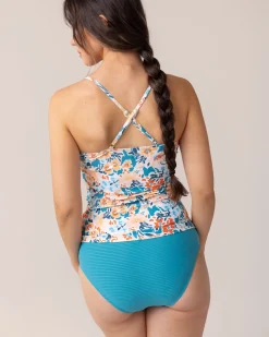 New Still Water Flat Rib Bikini Bottom Swim Bottoms