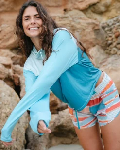 Quarter Zip Sunshade Swim Tops