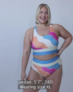 Discount Sunrise Cut Back Crop Swim Tops