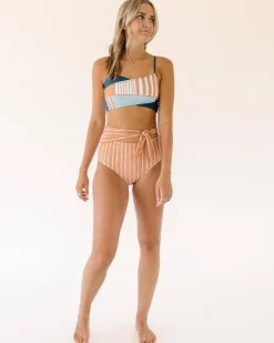 Clearance Side Tie Bottom Swim Bottoms
